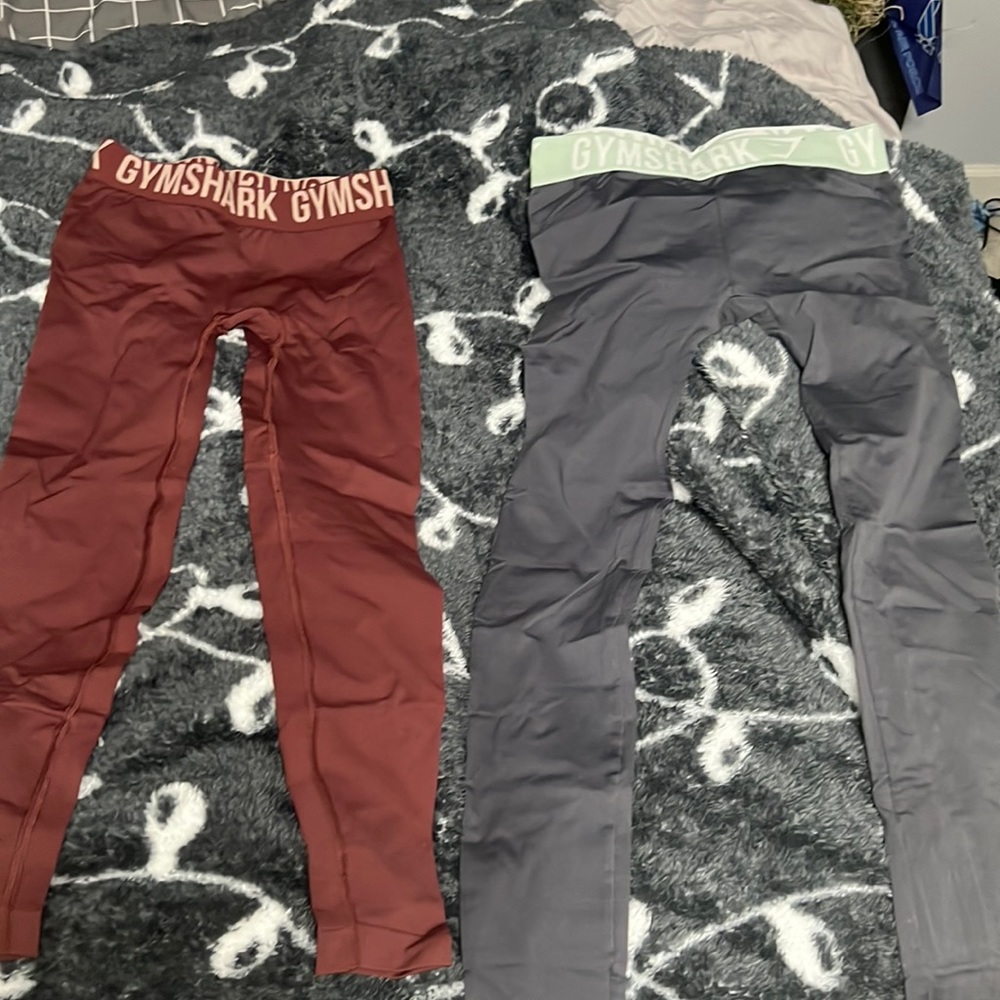 2 piece gym shark leggings